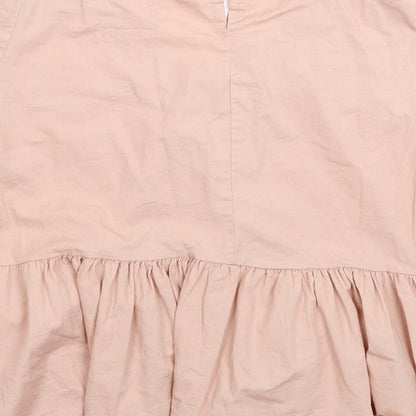 Boohoo Womens Beige   Basic Blouse Size 12