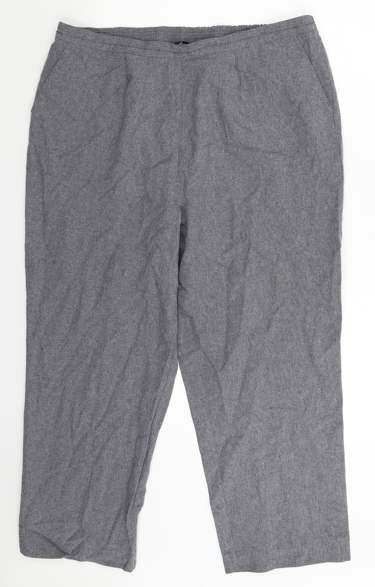 Womens UK Size 20 BM Regular Fit  Grey Trousers