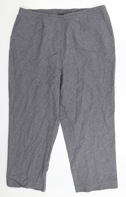 Womens UK Size 20 BM Regular Fit  Grey Trousers