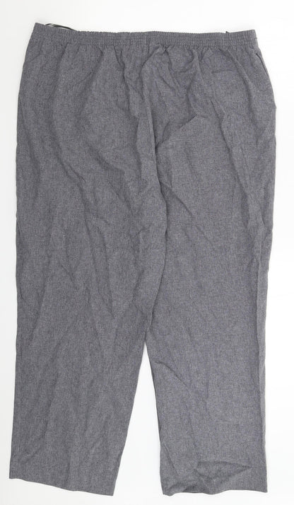 Womens UK Size 20 BM Regular Fit  Grey Trousers