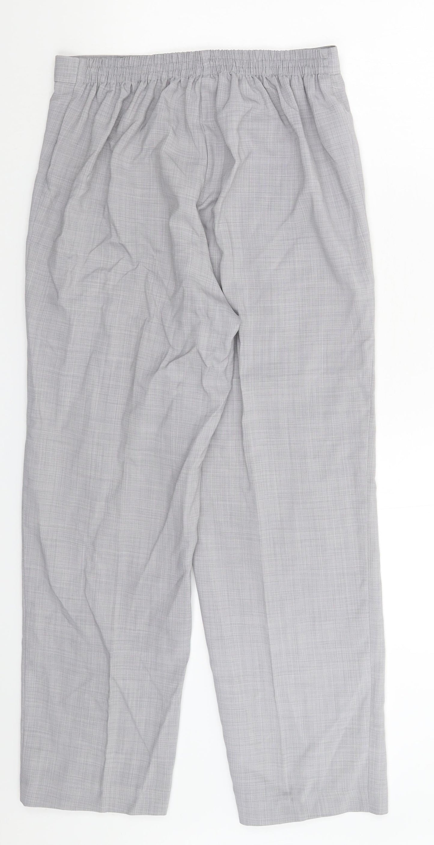 Womens UK Size 10 BHS Slim Fit Dress Pants Grey Trousers
