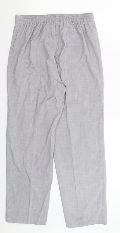 Womens UK Size 10 BHS Slim Fit Dress Pants Grey Trousers