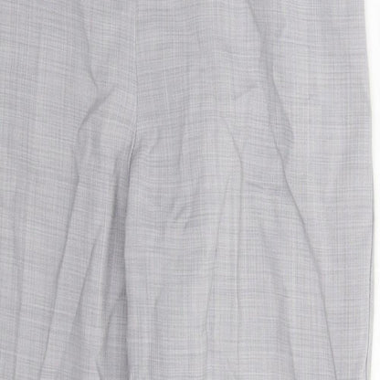 Womens UK Size 10 BHS Slim Fit Dress Pants Grey Trousers