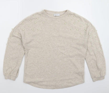 Womens UK Size 8 Papaya Grey Pullover Jumper