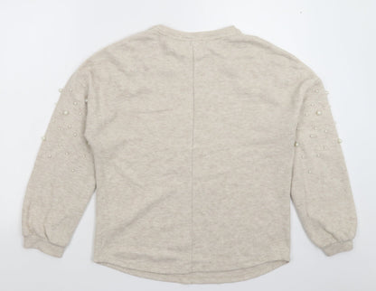 Womens UK Size 8 Papaya Grey Pullover Jumper