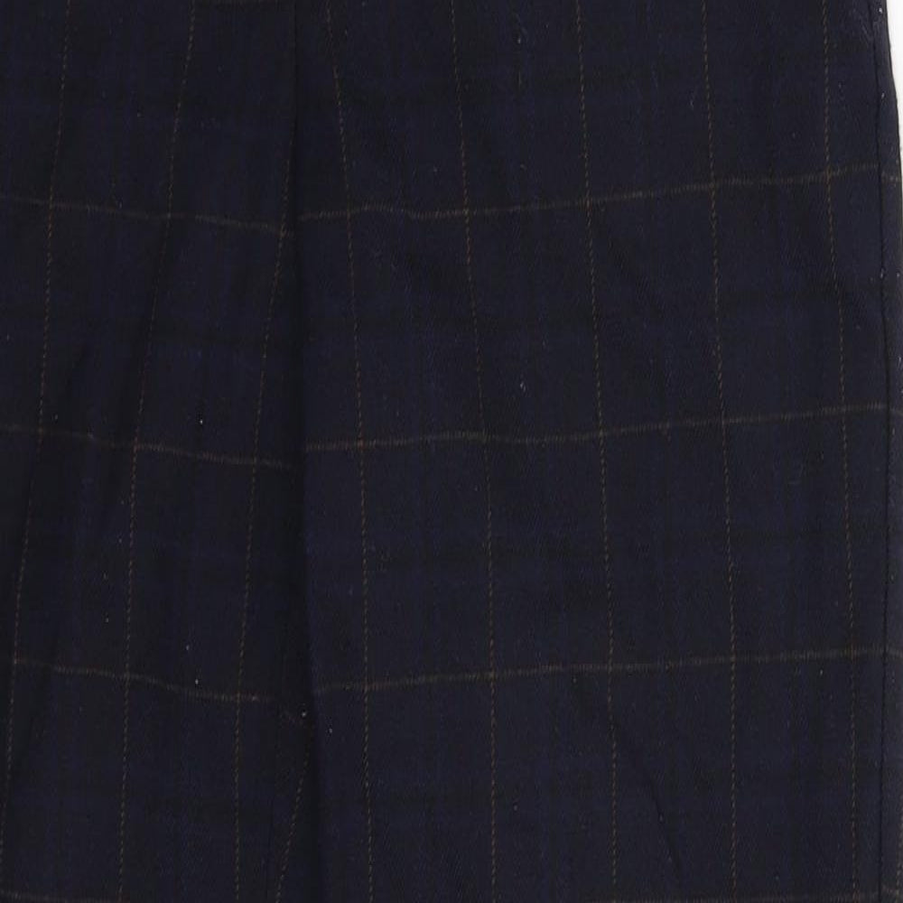 ORSAY Womens Blue Check  Trousers  Size 28 in L28 in