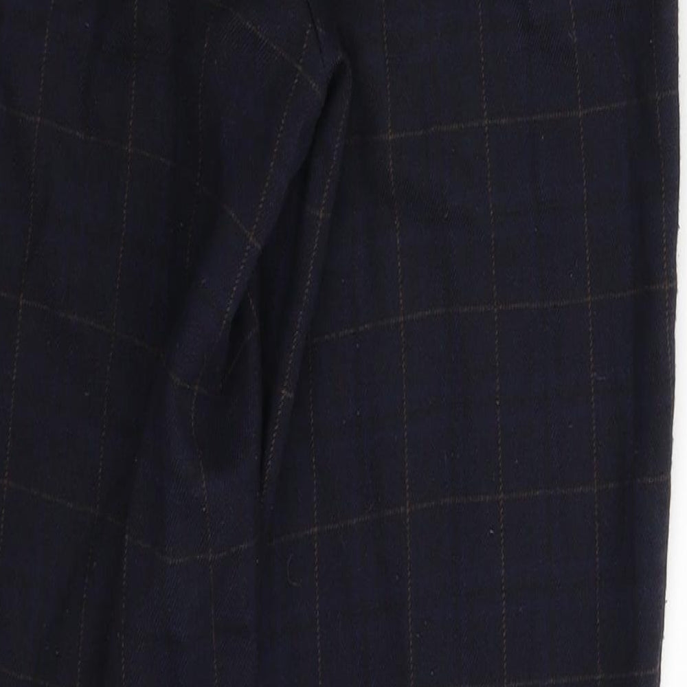 ORSAY Womens Blue Check  Trousers  Size 28 in L28 in