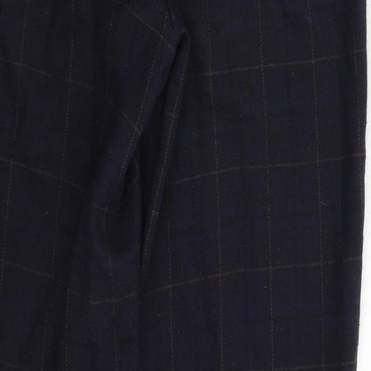 ORSAY Womens Blue Check  Trousers  Size 28 in L28 in