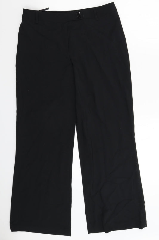 E-vie Womens Black   Trousers  Size 12 L30 in