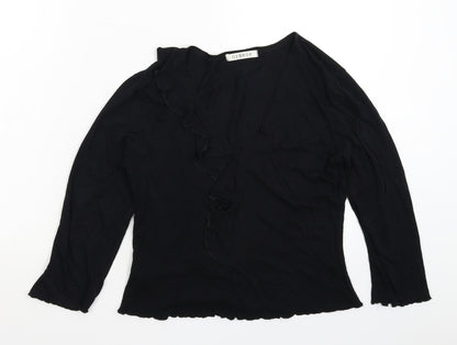 George Womens Black   Basic T-Shirt Size 14