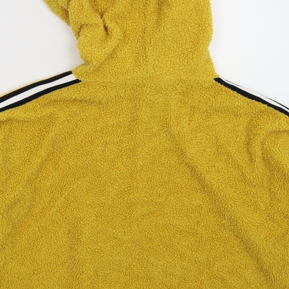 New Look Girls Yellow  Fleece Pullover Hoodie Size 14-15 Years