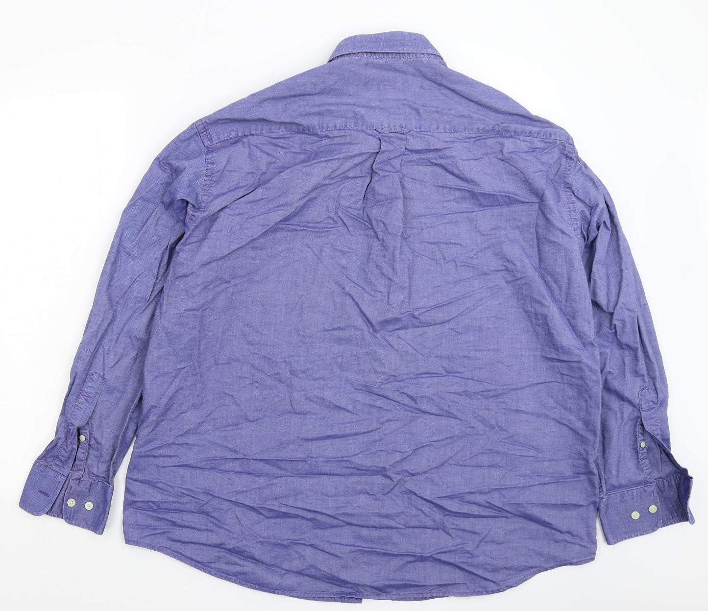 Armand Thiery Mens Blue    Button-Up Size L