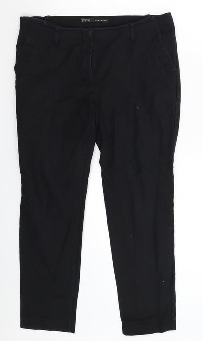 Womens UK Size 12 Zara Extra-Slim Fit  Blue Trousers