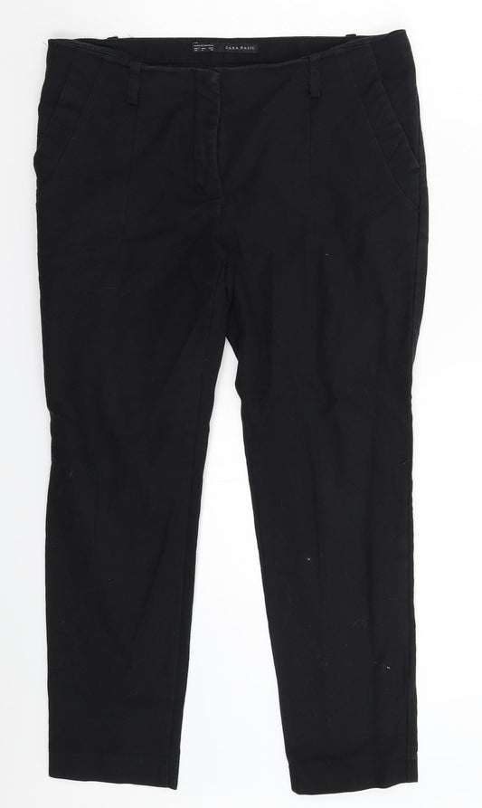 Womens UK Size 12 Zara Extra-Slim Fit  Blue Trousers