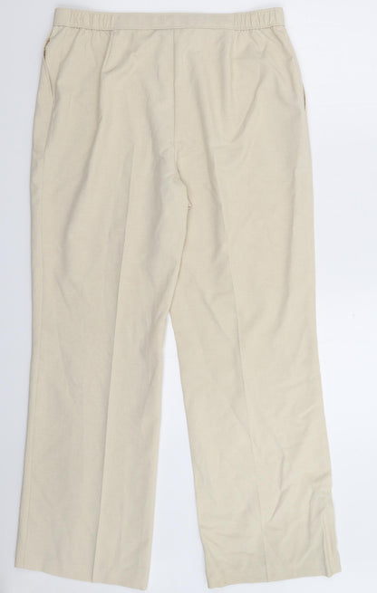 Marks and Spencer Womens Beige   Trousers  Size 16 L32 in