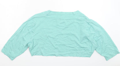 Womens UK Size 26 Nightingales Green Cardigan Jumper