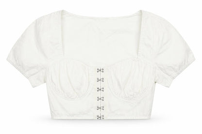 Boohoo Womens White   Basic T-Shirt Size 8