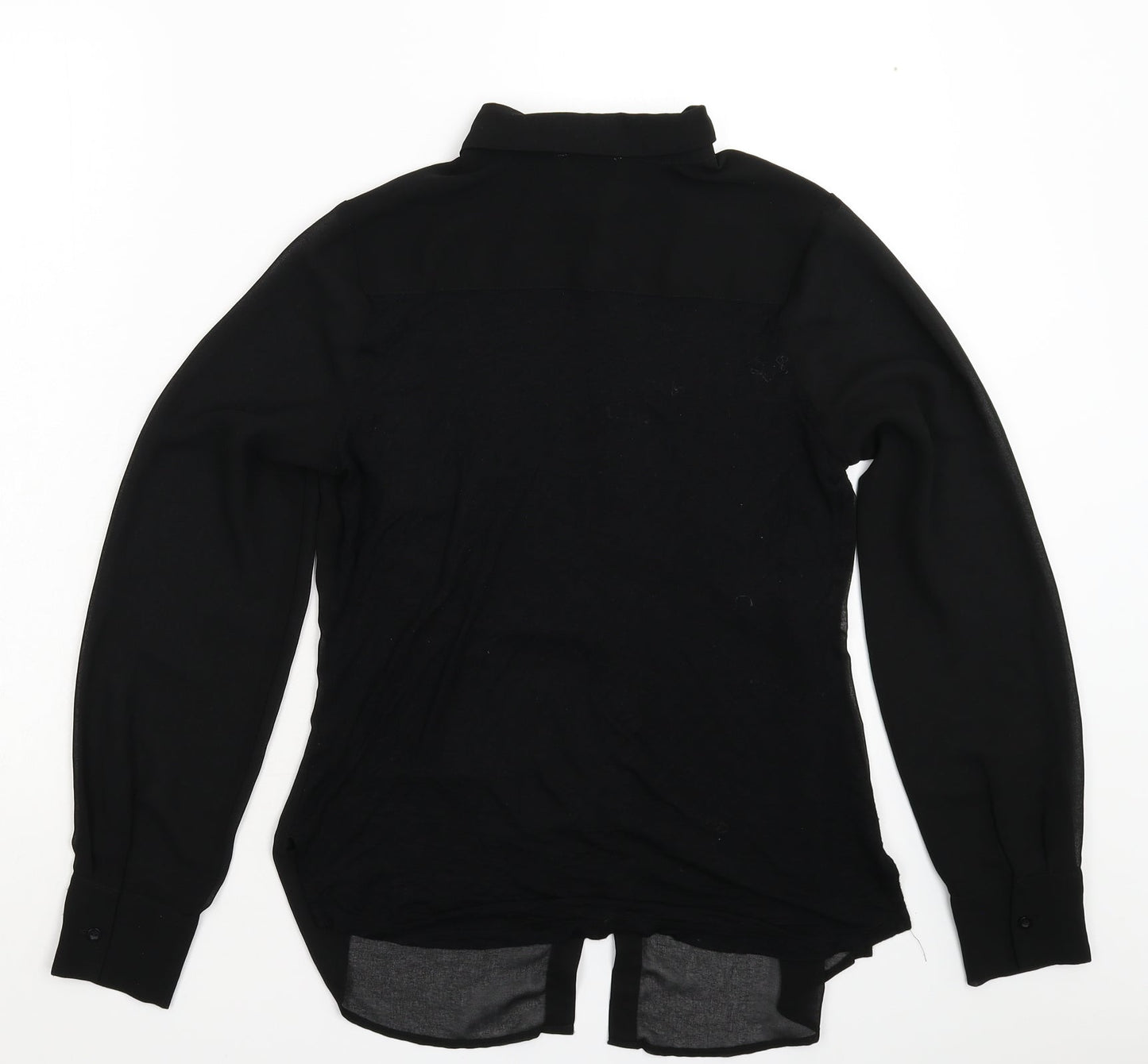 Papaya Womens Black   Basic Button-Up Size 10