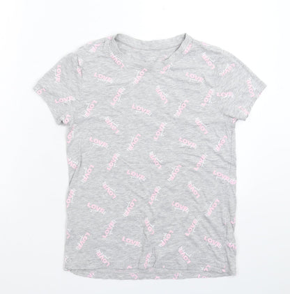 Primark Womens Grey   Basic T-Shirt Size 6