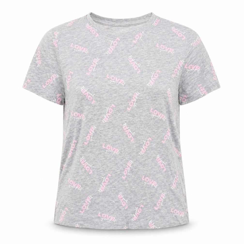 Womens UK Size 6 Primark Grey Basic T-Shirt