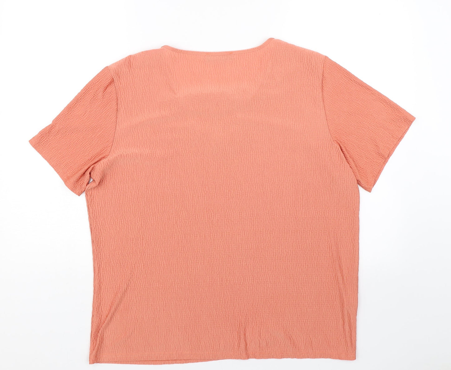 Womens UK Size XL Jenny Lloyd Orange Basic T-Shirt