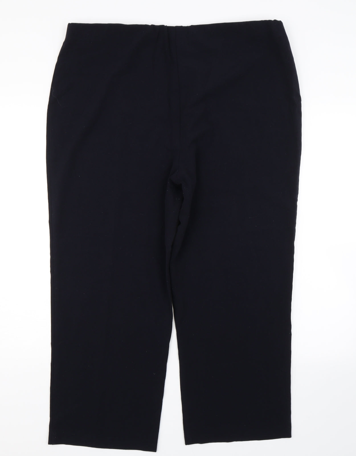 Womens UK Size 20 Isle Essentials Regular Fit Carrot Blue Trousers