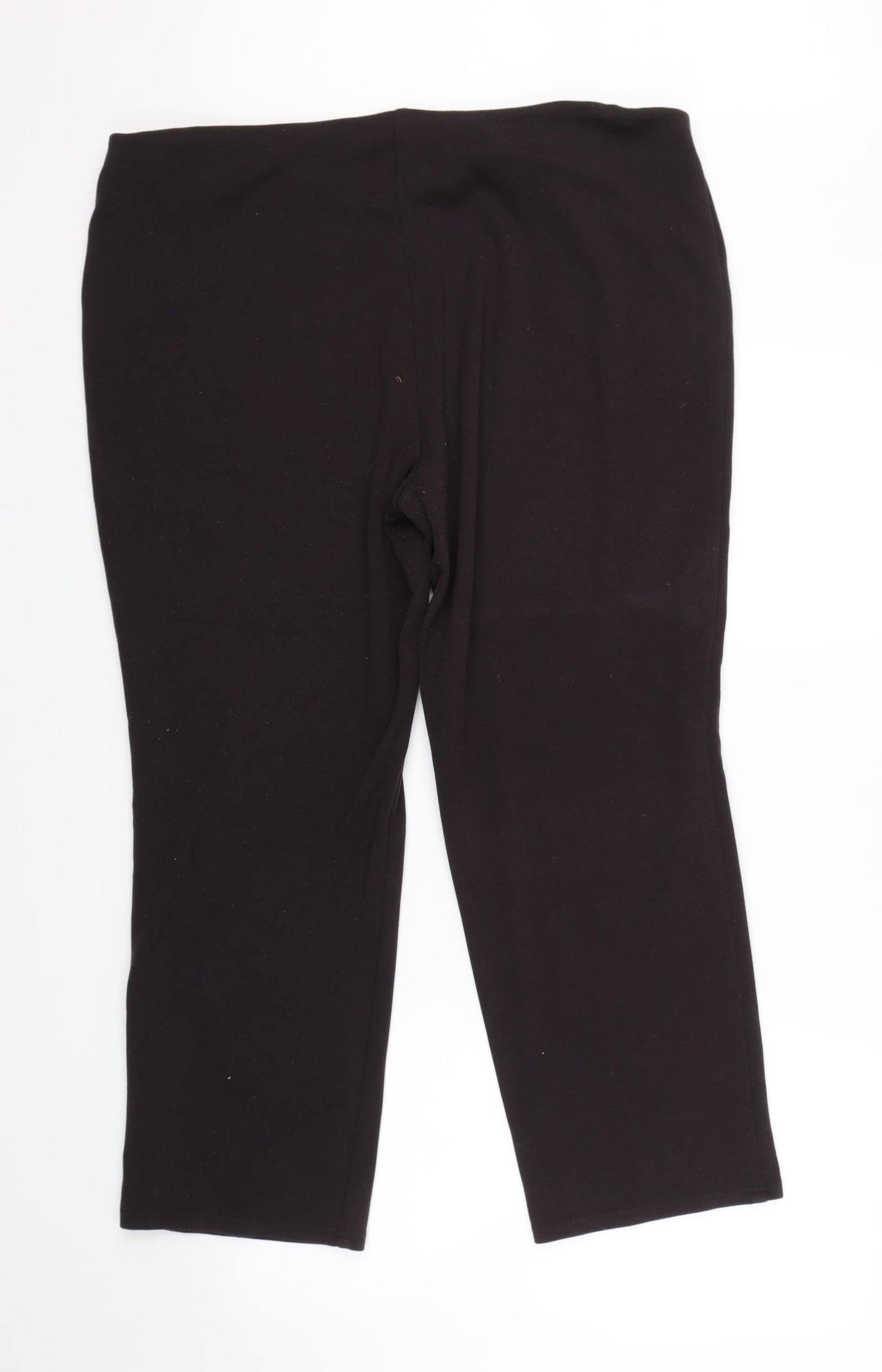 Womens UK Size 18 M&S Regular Fit Carrot Brown Trousers