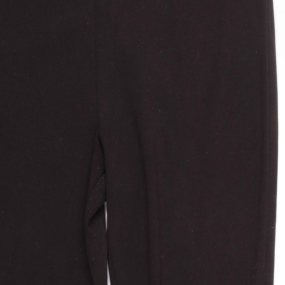 Womens UK Size 18 M&S Regular Fit Carrot Brown Trousers