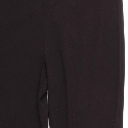 Womens UK Size 18 M&S Regular Fit Carrot Brown Trousers