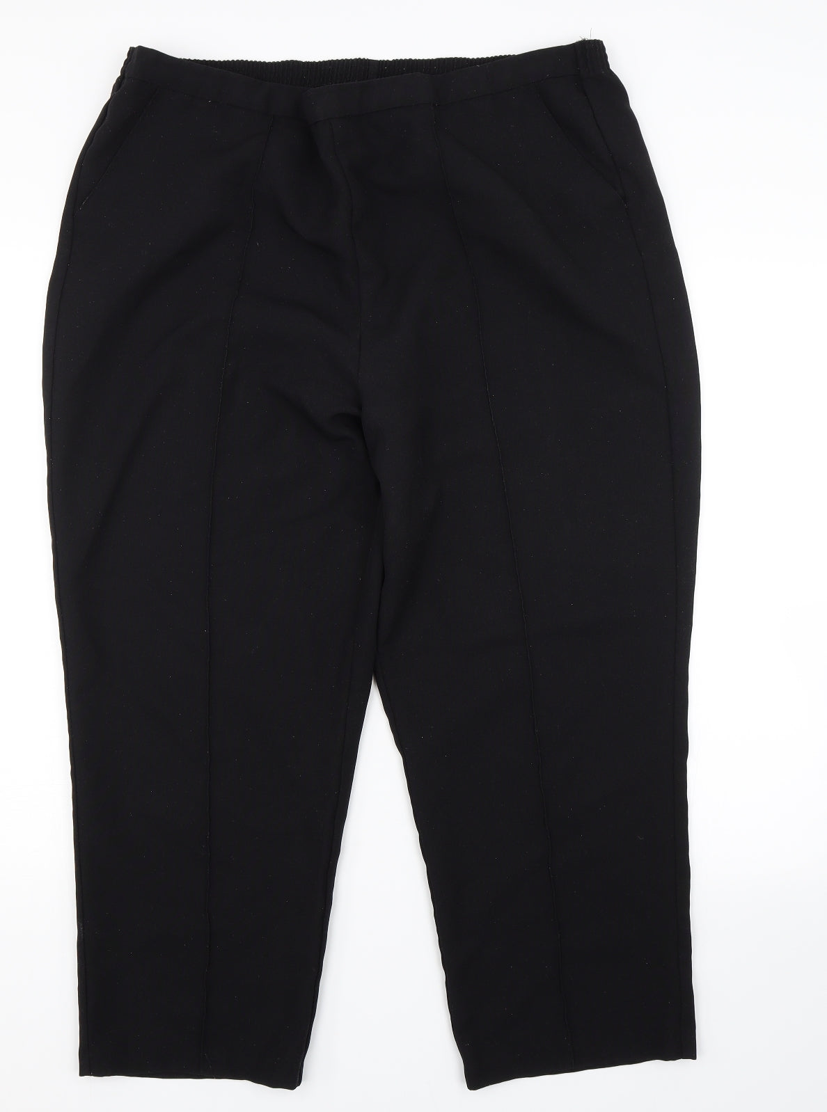 Isle Womens Black   Carrot Trousers Size 18 L24 in