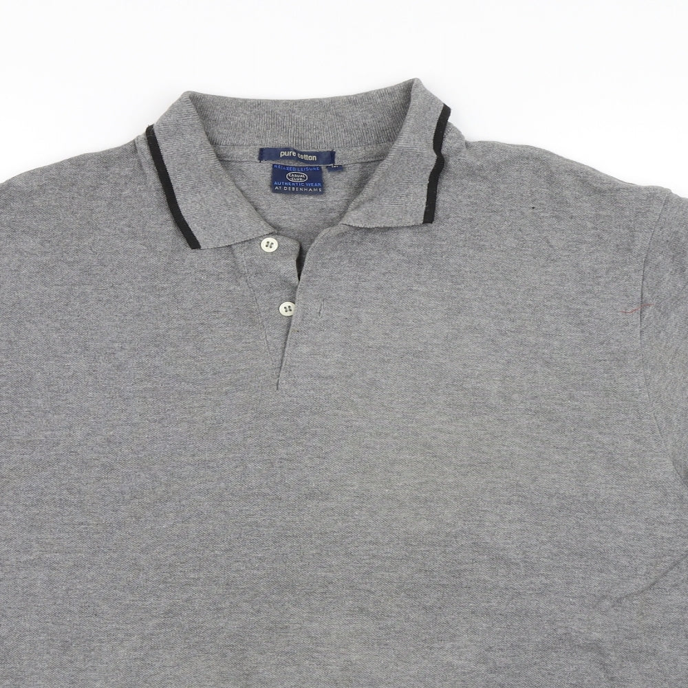 Debenhams Mens Grey    Polo Size M