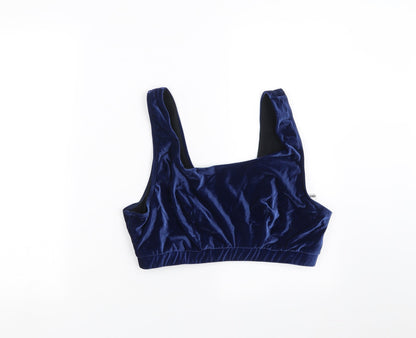 ASOS Womens Blue   Cropped Tank   - 38G swim top