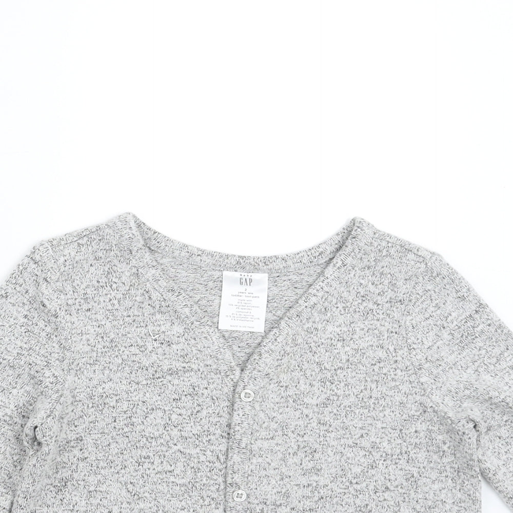 Gap Girls Grey   Cardigan Jumper Size 2 Years
