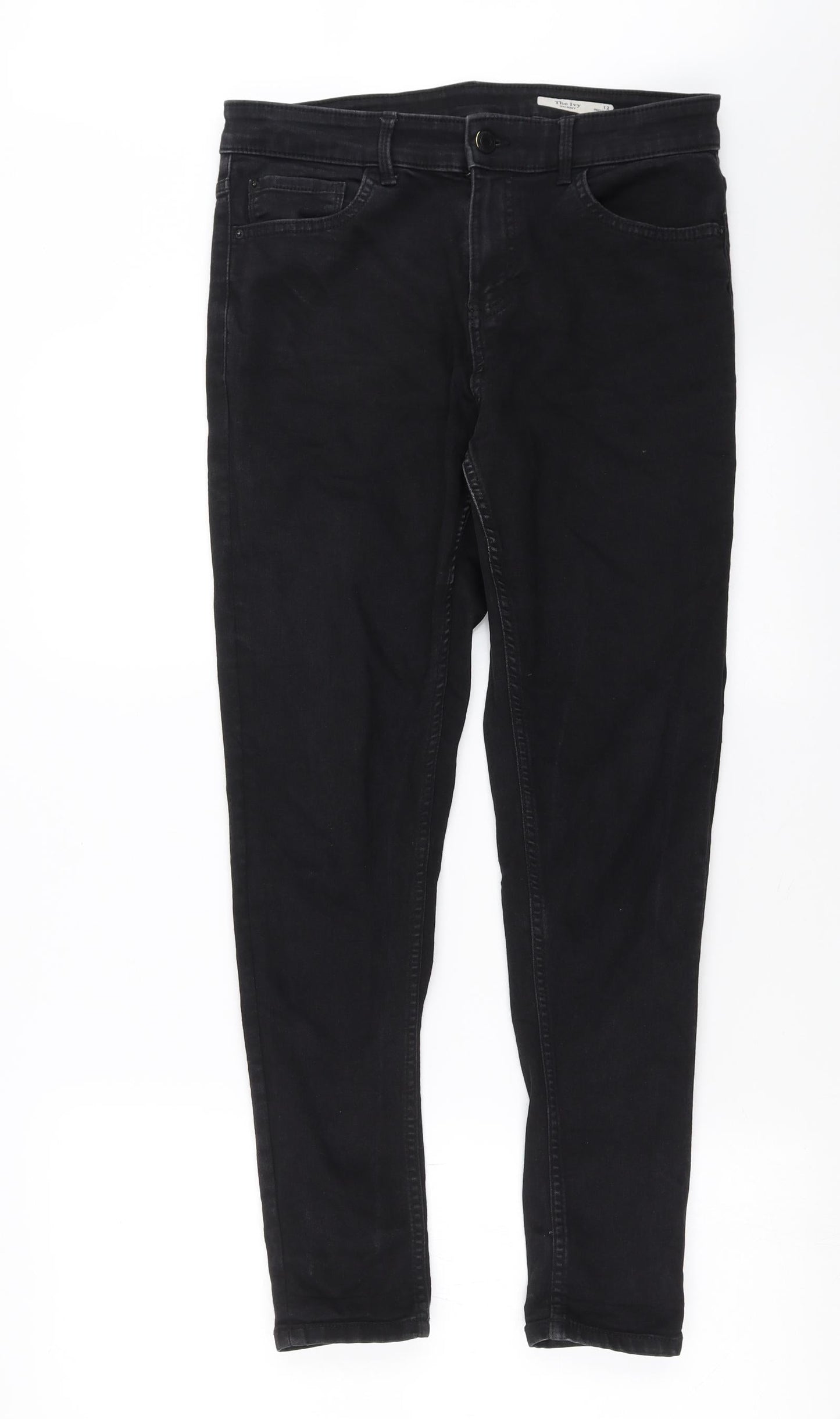 Womens UK Size 12 Marks and Spencer Extra-Slim Fit Skinny Black Jeans