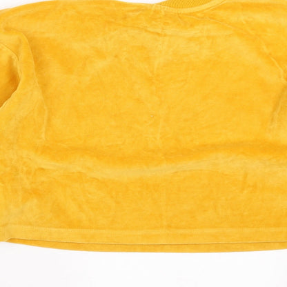 Candy Couture Girls Yellow   Pullover Sweatshirt Size 12 Years