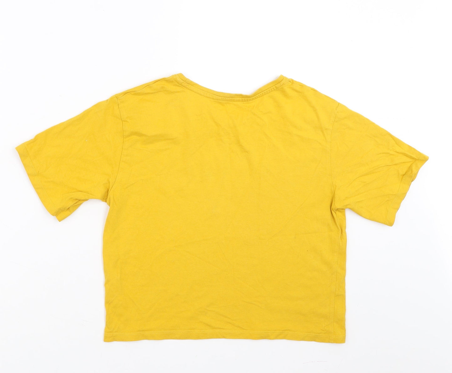 Candy Couture Girls Yellow   Cropped T-Shirt Size 13 Years  - more love