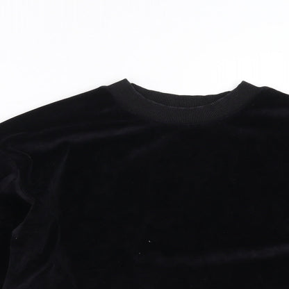 Matalan Girls Black   Pullover Sweatshirt Size 13 Years