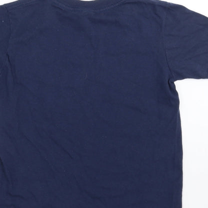 Gildan Girls Blue   Basic T-Shirt Size 7-8 Years  - though she be but little, she is fierce
