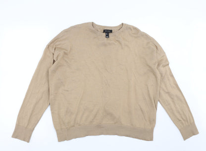 Womens UK Size L New Look Beige Pullover Jumper