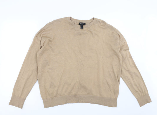 Womens UK Size L New Look Beige Pullover Jumper