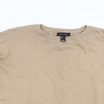 Womens UK Size L New Look Beige Pullover Jumper