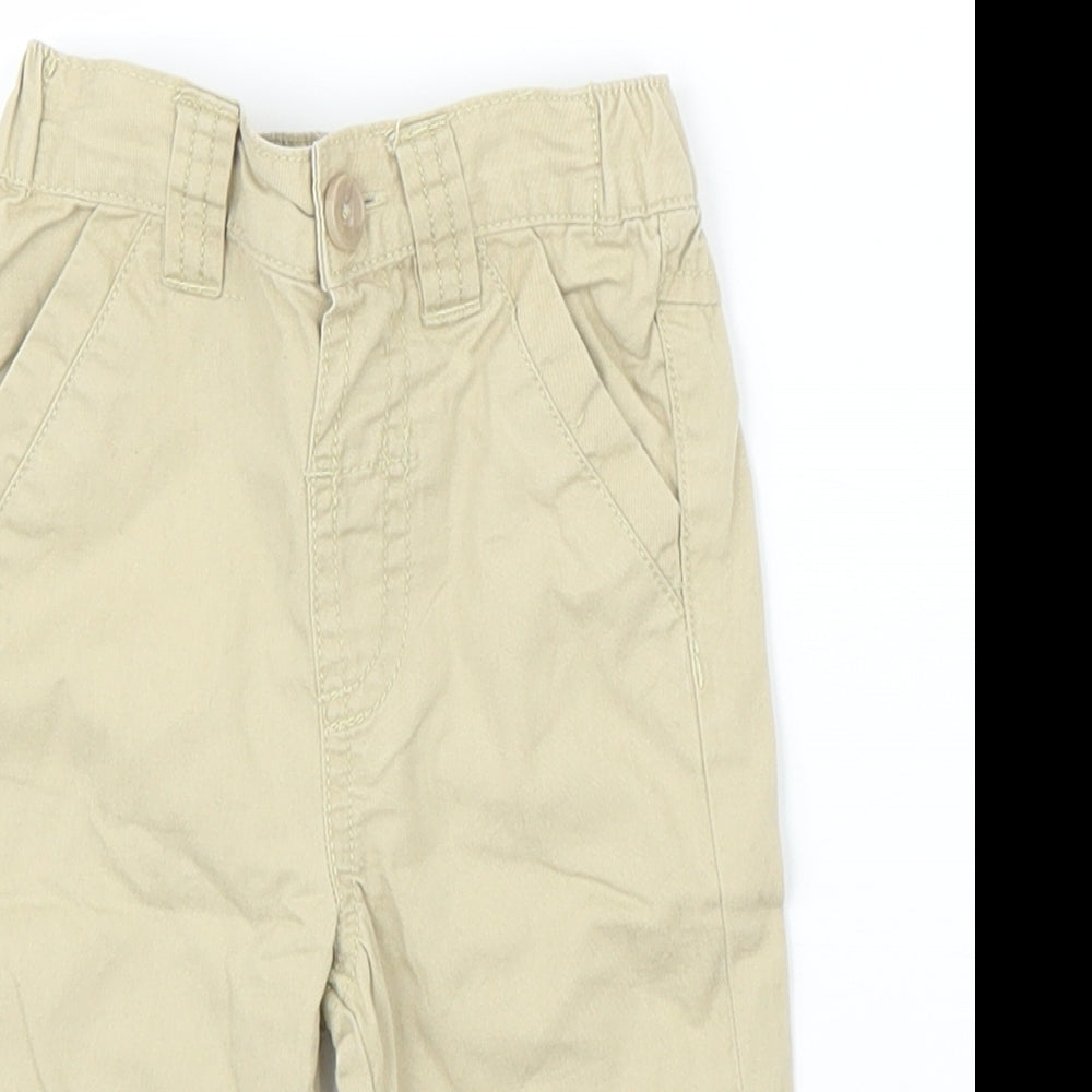 F&F Boys Beige   Capri Trousers Size 3-6 Months