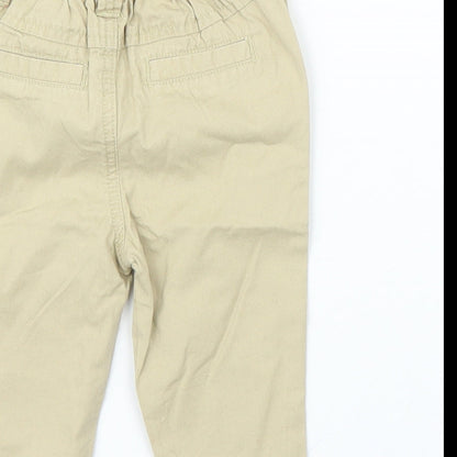 F&F Boys Beige   Capri Trousers Size 3-6 Months
