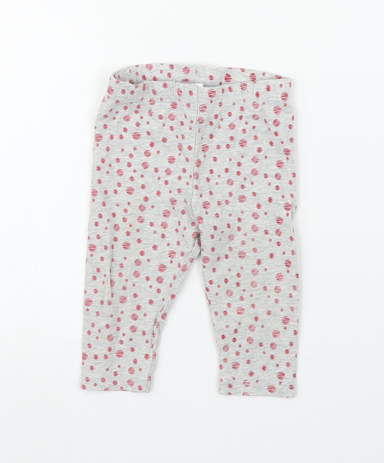 Baby Club Girls Grey   Capri Leggings Size 3-6 Months