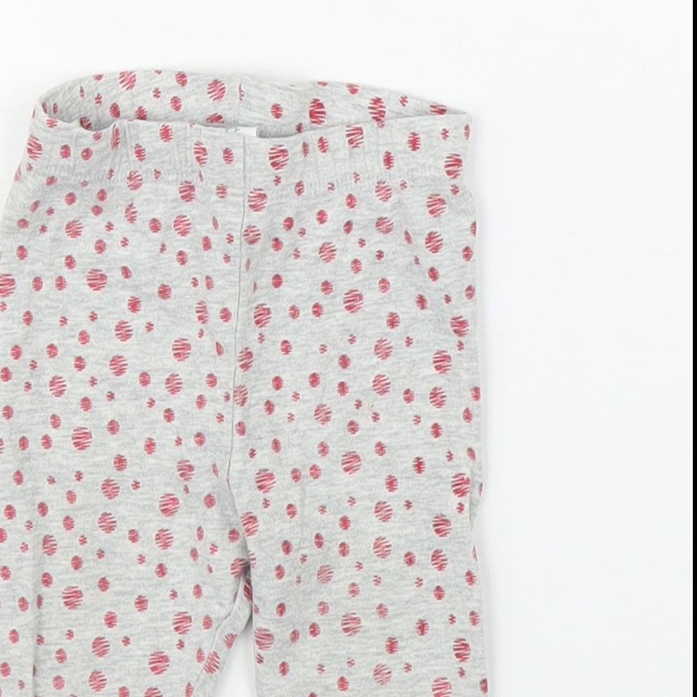 Baby Club Girls Grey   Capri Leggings Size 3-6 Months