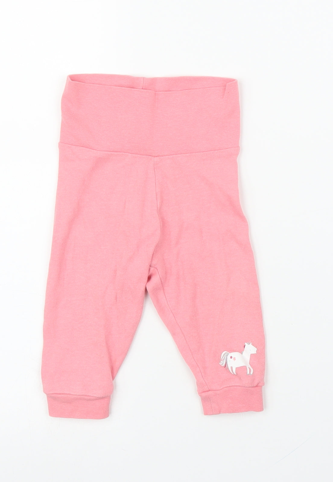 Lupilu Girls Pink   Capri Leggings Size 3-6 Months  - Unicorn