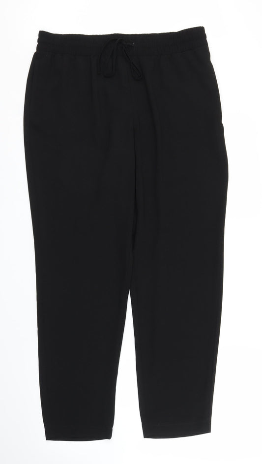 Womens UK Size 16 Very Regular Fit  Black Trousers