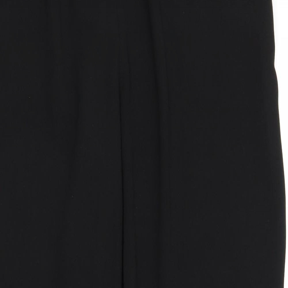 Womens UK Size 16 Very Regular Fit  Black Trousers