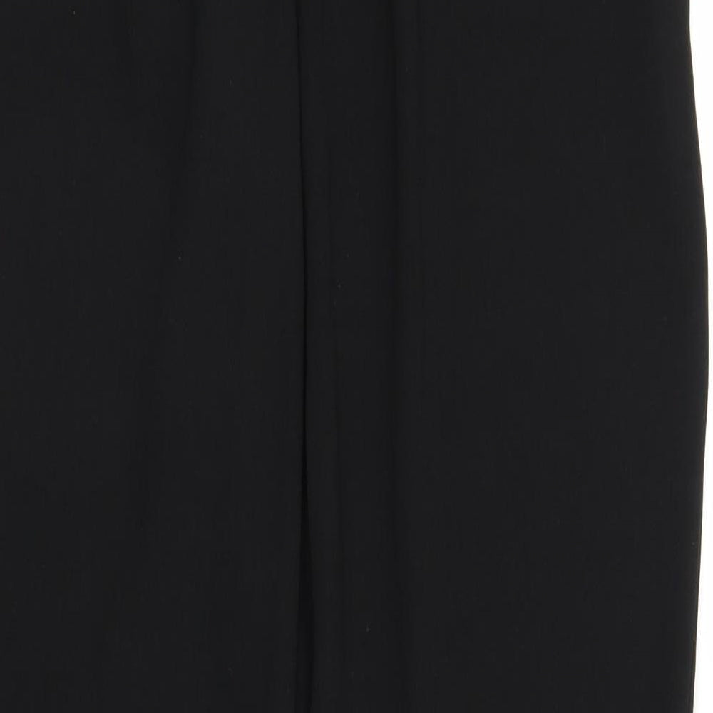 Womens UK Size 16 Very Regular Fit  Black Trousers