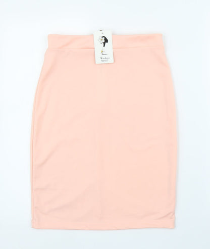 Zhounuif Womens Pink   Straight & Pencil Skirt Size S